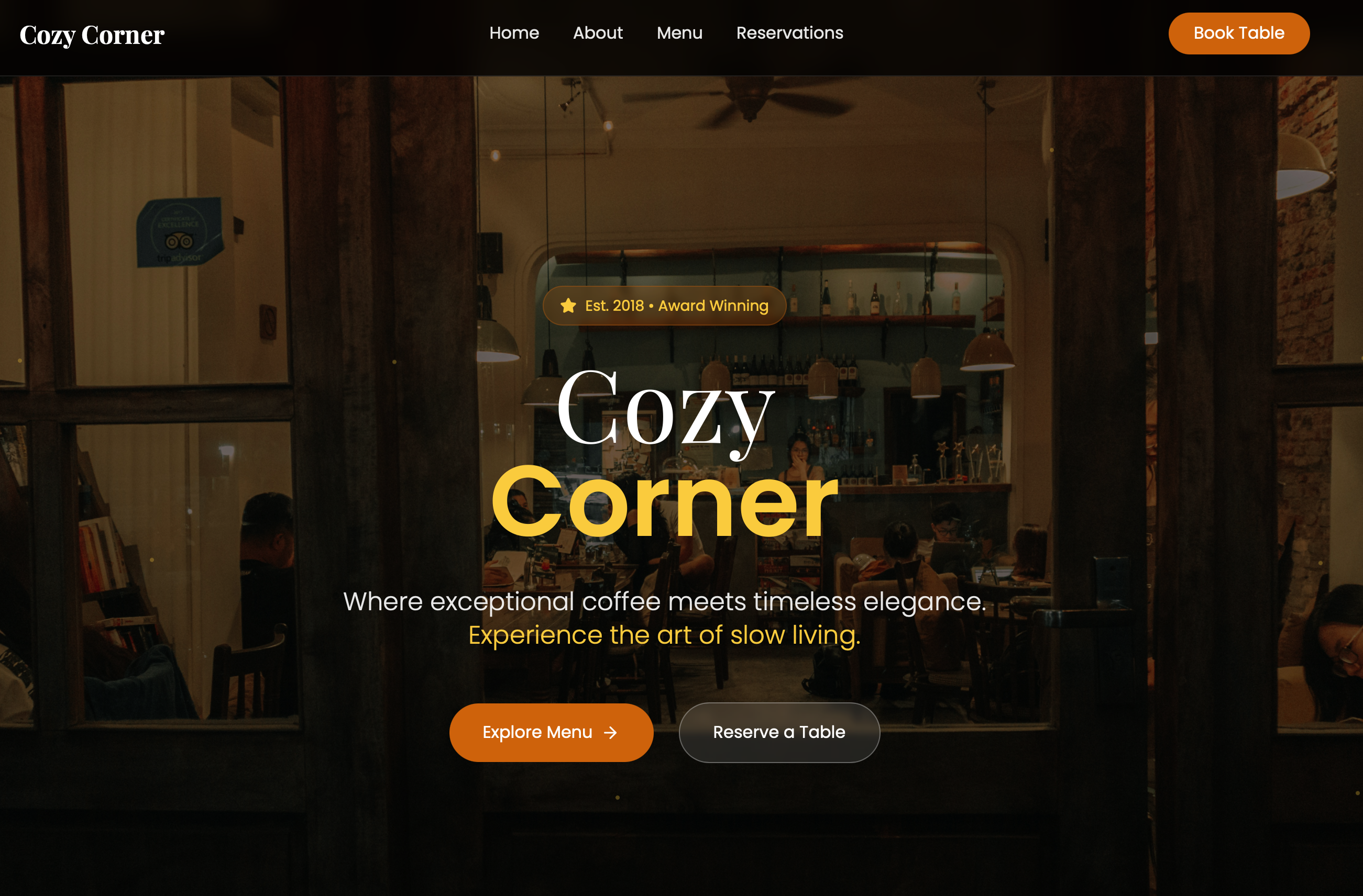 Cafe Website